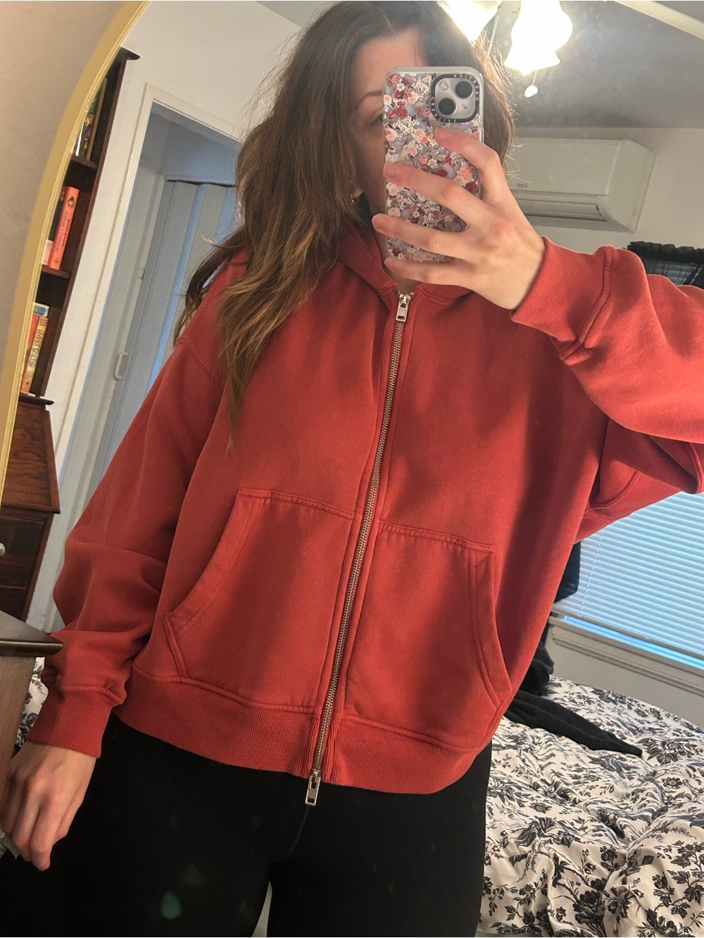 Abercrombie Cropped Full-Zip Hoodie